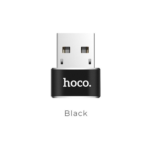 Hoco UA6 przejściówka (USB, type-C), czarny