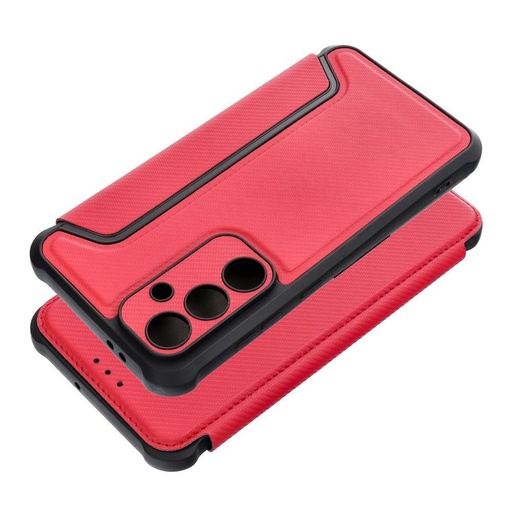 Samsung Galaxy A16 4G / Galaxy A16 5G Razor magnetyczny wstrząsoodporny etui z klapką (Czerwony)