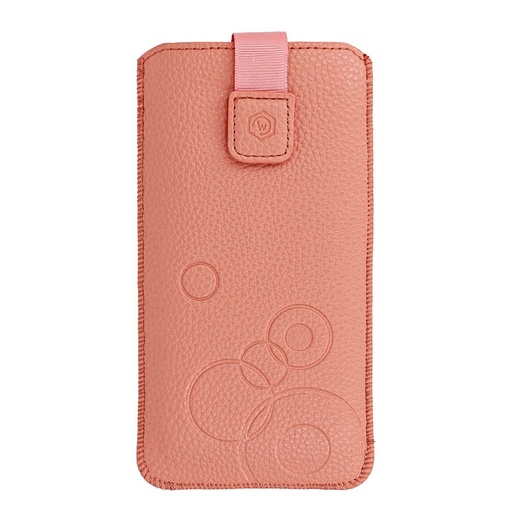 Uniwersalny rozmiar Wonder deko z uchwytem na palec etui XL (Brzoskwiniowy)