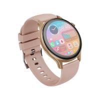 XO J6 AMOLED z wyświetlaczem, magnetyczny mocowany, inteligentny zegarek sportowy z funkcją połączeń (Rose Złoty)