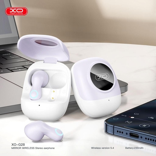 XO G28 bezprzewodowy headset (Fioletowy)