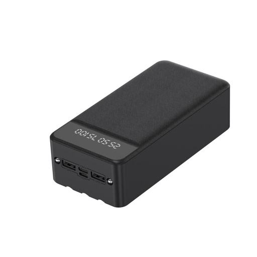 XO PR164 power bank 30000 mAh (Czarny) – Lightning, Micro, USB-C kable
