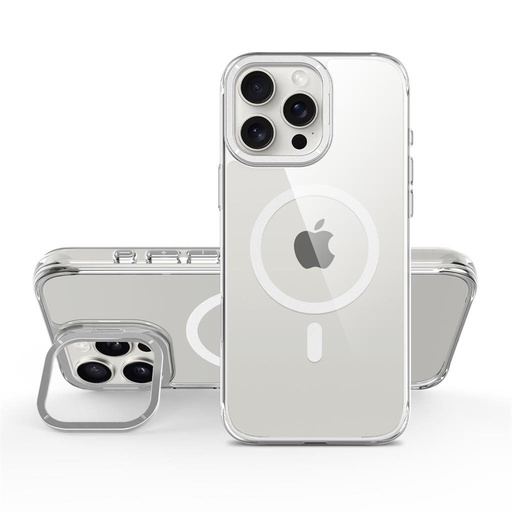 Apple iPhone 16 Pro TOKO Apex capsule magsafe etui na plecki (Srebrny)