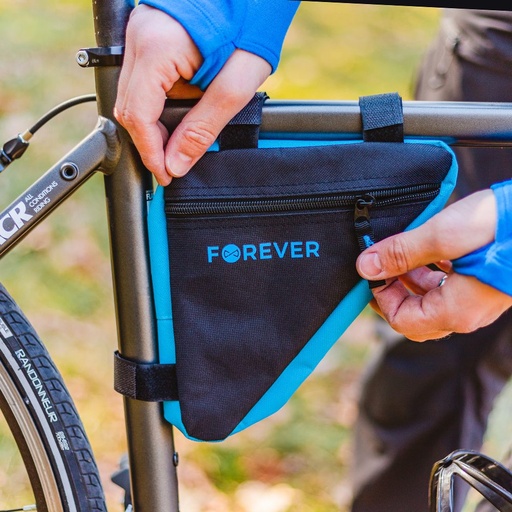 Forever Outdoor FB-100 rower torba na ramę (Czarno-niebieski)