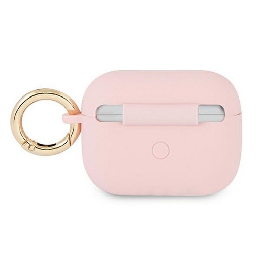 AirPods Pro Guess Silicone Vintage Script etui (Różowy) - GUAPSSSI