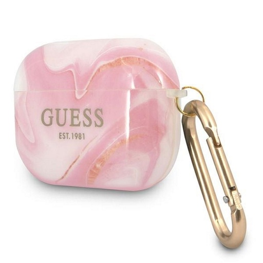 AirPods Pro Guess Marble etui (Różowy) - GUAPUNMP