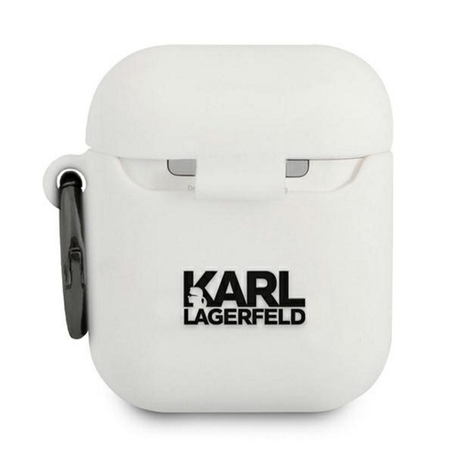 Apple AirPods Karl Lagerfeld etui silikonowe Choupette (Biały) – KLACA2SILCHWH