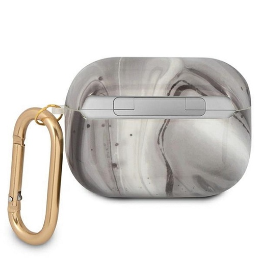 AirPods Pro Guess Marble etui (Czarny) - GUAPUNMK