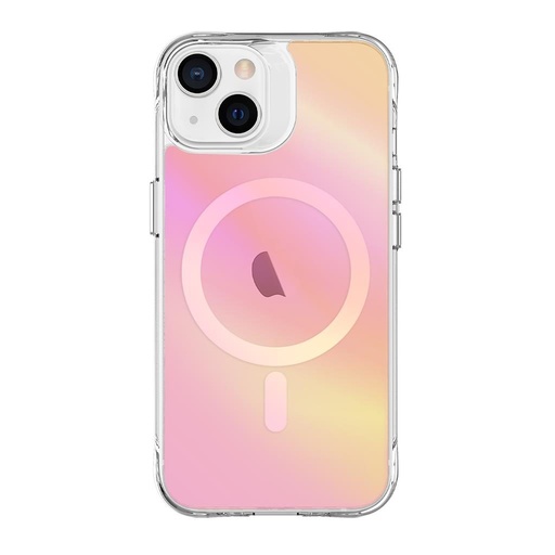 Apple iPhone 14 / iPhone 13 TOKO Pure rainbow magsafe etui na plecki (Różowy)