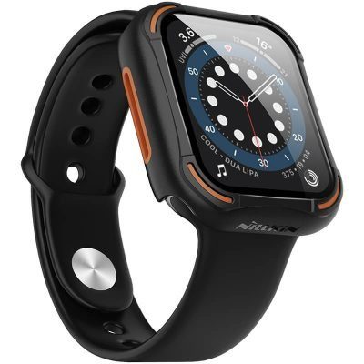 Apple Watch 4 44mm / Watch 5 44mm / Watch 6 44mm / Watch SE 44mm Hoco WS6 Shadow series etui (Szary)
