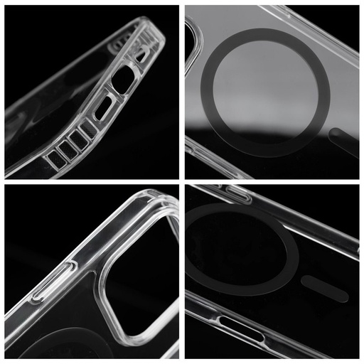 Apple iPhone 17 Pro Max Drop Glue Colorful Ring MagSafe etui na plecki (Czarny)