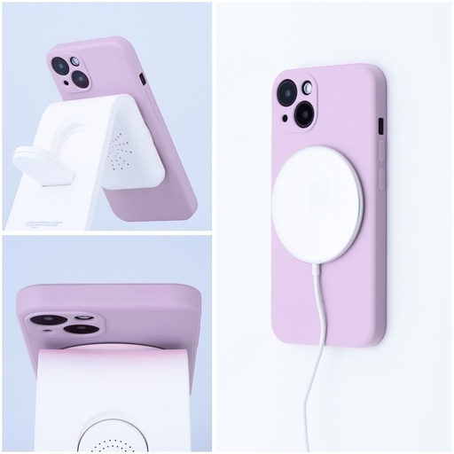 Apple iPhone 17 Silicone mag cover magsafe etui na plecki (Różowy)
