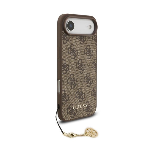 Guess 4G Charm etui iPhone 17 Air (Brązowy) - GUHMP17MGF4GCW