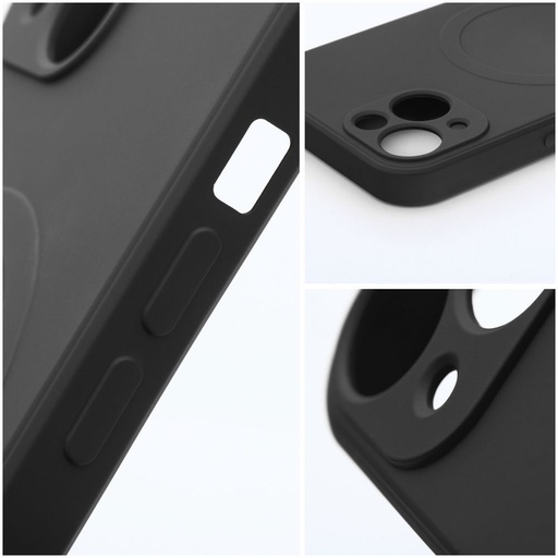 Apple iPhone 17 Pro Max Silicone mag cover magsafe etui na plecki (Czarny)