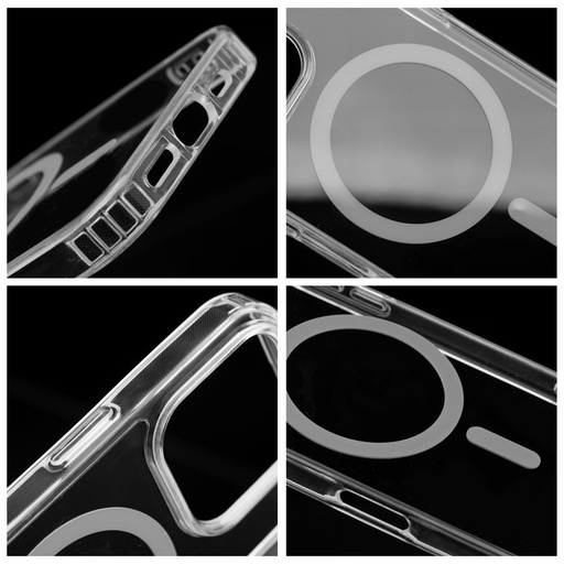 Apple iPhone 17 Air Drop Glue Colorful Ring MagSafe etui na plecki (Szary)