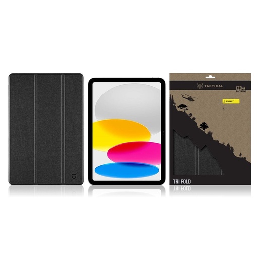 Apple iPad 10.9 2022 / iPad 11 2025 Tactial Tri Fold tablet etui (Czarny)