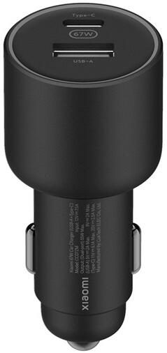 Xiaomi BHR6814GL samochodowy ładowarka 67W USB-A + USB-C (Czarny)