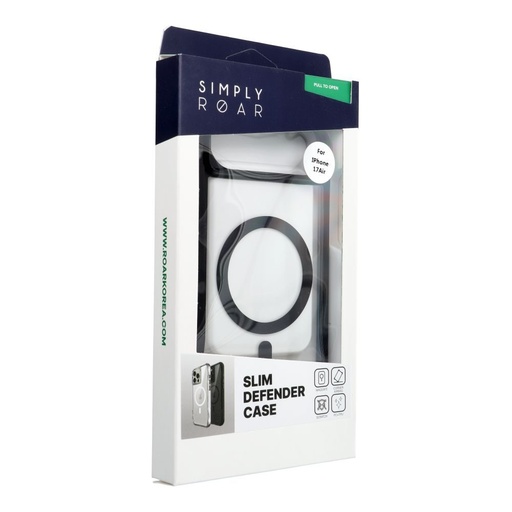 Apple iPhone 17 Air ROAR Slim Defender MagSafe etui na plecki (Czarny)