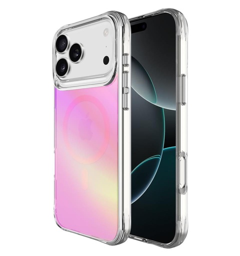 Apple iPhone 17 Pro TOKO Pure rainbow magsafe etui na plecki (Różowy)