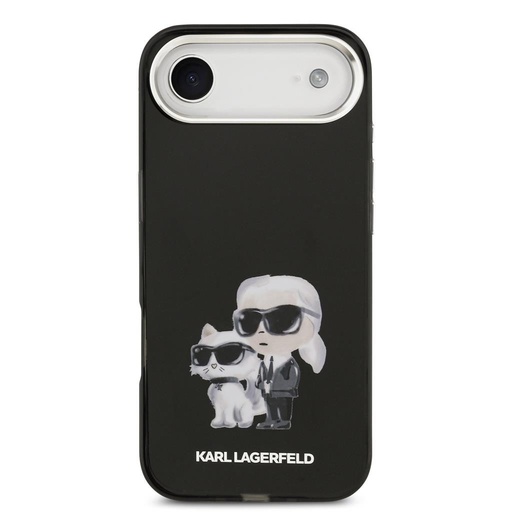 Karl Lagerfeld IML Aquarelle Karl and Choupette etui iPhone Air (Czarny)