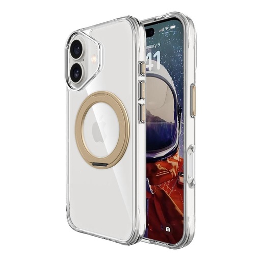 Apple iPhone 17 TOKO Pure MagSafe 360 ring etui na plecki (Złoty)