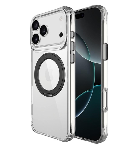 Apple iPhone 17 Pro Max TOKO Pure MagSafe 360 ring etui na plecki (Czarny)