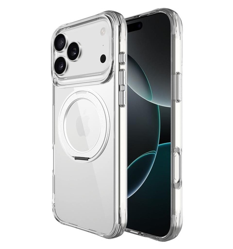 Apple iPhone 17 Pro Max TOKO Pure MagSafe 360 ring etui na plecki (Srebrny)