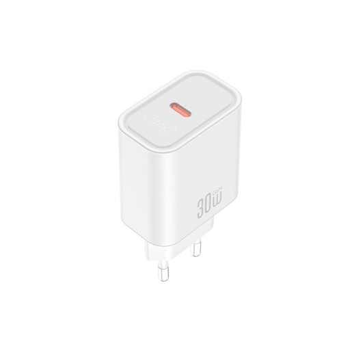 XO CE41(EU) sieciowy szybka ładowarka + Type-C kabel (Biały) - 30W, 1xUSB-C, NB299 zestaw