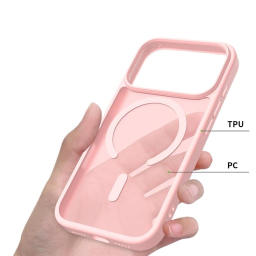 Apple iPhone 17 Pro Roar Haptic Button Matte MagSafe etui na plecki (Różowy)