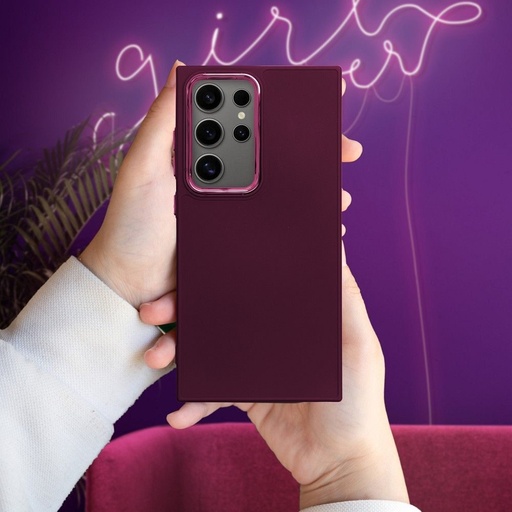 Samsung Galaxy A37 5G Frame silikonowy etui na plecki (Fioletowy)