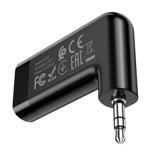 Hoco E53 bluetooth audio adapter, bezprzewodowy, LED wskaźnik stanu , czarny