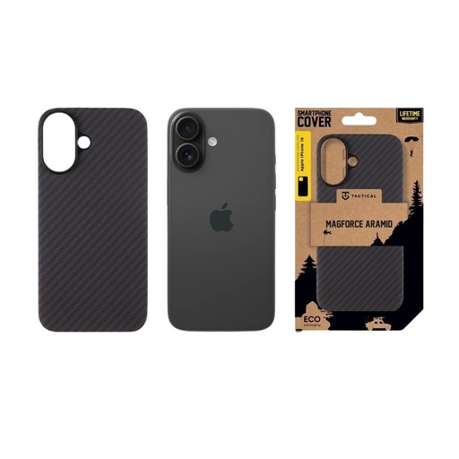 Apple iPhone 16 Tactical MagForce Aramid MagSafe etui na plecki (Czarny)