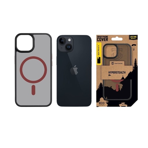 Apple iPhone 14 Tactical MagForce Hyperstealth 2.0 etui na plecki (Czarny - Czerwony)