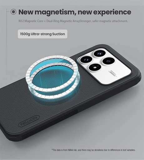 Nillkin Super Frosted PRO Magnetic etui Poco F8 Pro (Czarny)