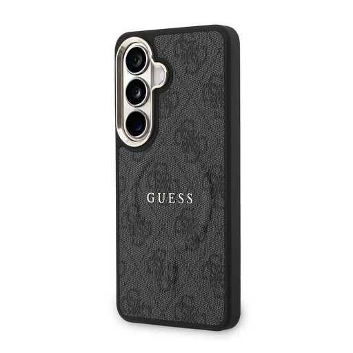 Guess PU Leather 4G Złoty Frame Magnetic etui Samsung Galaxy S26+ (Czarny) - GUHMS26MP4MSEGCK