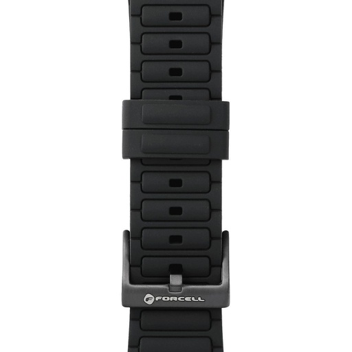 Forcell F-Design FA06 silikonowy pasek Apple Watch 38 / 40 / 41 mm (Czarny)