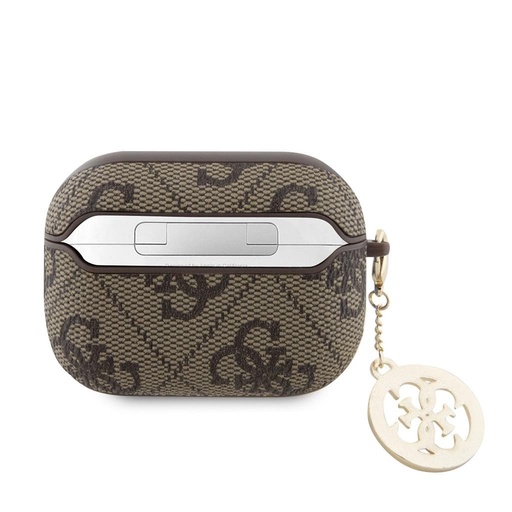 Guess 4G Script PC/PU Charm etui AirPods Pro 2 (Brązowy)