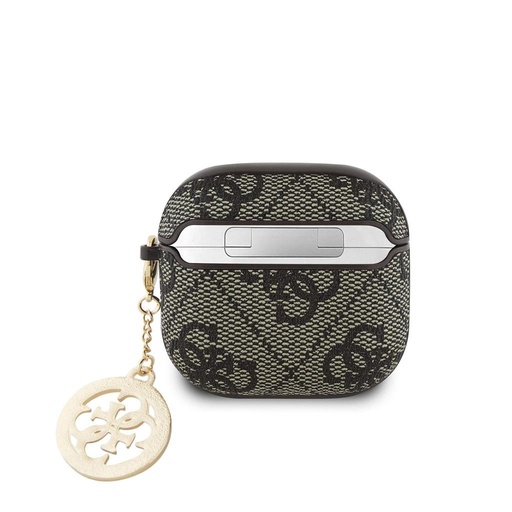 Guess 4G Script PC/PU Charm etui AirPods 4 (Brązowy)