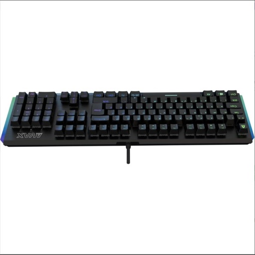 AVAX FS01 Full size mechaniczny aluminium klawiatura (Czarny/Szary) - Przewodowy, Outemu czerwony przełącznik, węgierski układ