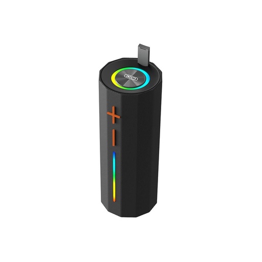 XO F71 Cylinder LED Dazzle przenośny Bluetooth głośnik z uchwytem (Czarny)