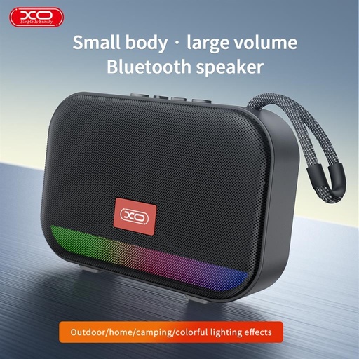 XO F66 świecący przenośny Bluetooth głośnik (Czarny)