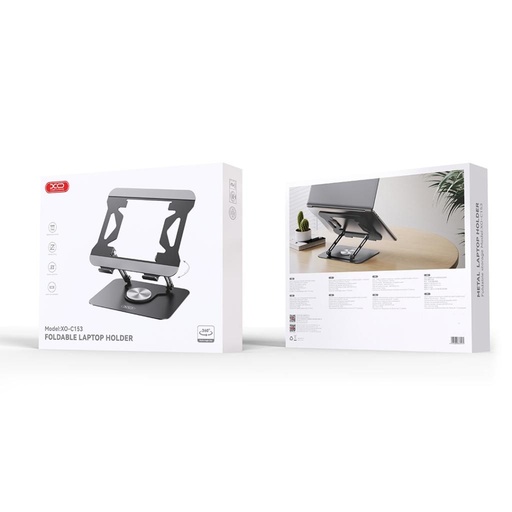 XO C153 metal obrotowy laptop stojak (Czarny)
