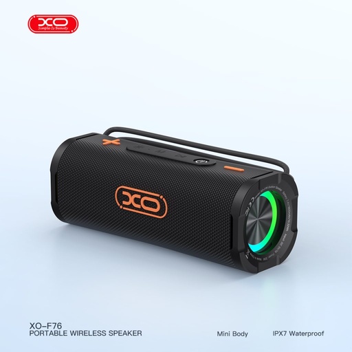 XO F76 przenośny dinamikus RGB bezprzewodowy głośnik (Czarny)