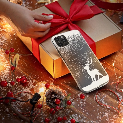 Apple iPhone 11 Winter silikonowy etui na plecki (Reindeer (Przezroczysty))