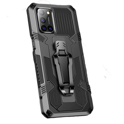 Apple iPhone 11 magnetyczny wstrząsoodporny etui składany z podpórką (Czarny)