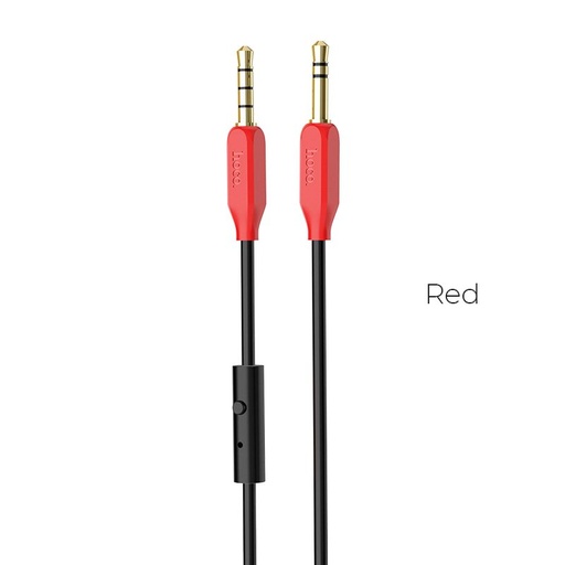 Hoco UPA12 AUX kabel z mikrofonem, czarny
