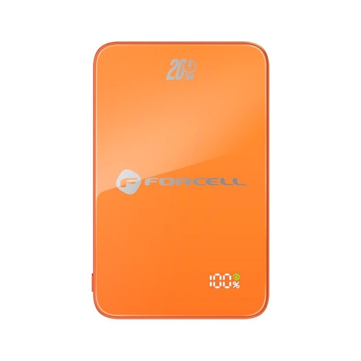 Forcell F-Energy SuperSlim F10K8 MagSafe 15W powerbank / powerbank (Pomarańczowy) - 10000 mAh
