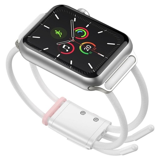 Apple Watch 6 40mm Baseus pasek sportowy, biały - różowy - LBAPWA4-A24