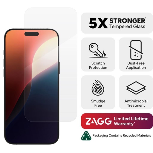 Apple iPhone 16 Pro Max ZAGG InvisibleShield Glass Elite ochrona ekranu szkło hartowane