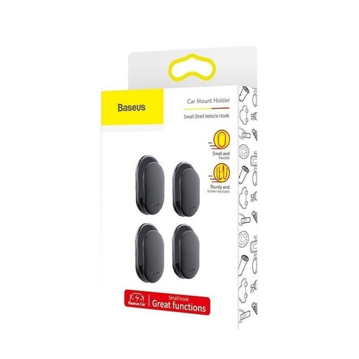 Baseus ACGGBK-01 , samochodowy wieszak, schowek 4db, czarny